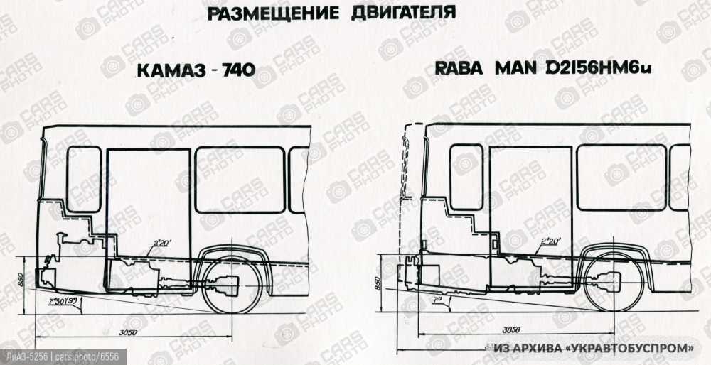 Чертеж автобуса лиаз 5256