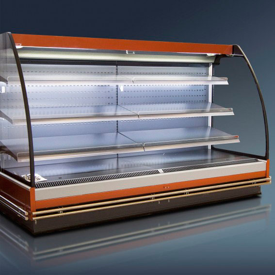 Холодильное оборудование воронеж. Холодильная витрина Ариада 2500. Витрина холодильная Alpha 250m. Пристенная горка холодильная. Горка холодильная Carboma выносной холод.