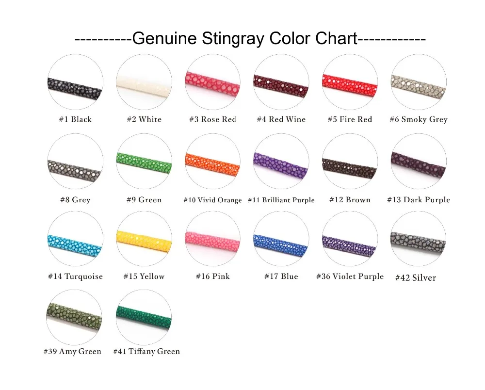 Genuine Stingray Color chart2