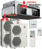 Канальный кондиционер Mitsubishi Electric PEA-RP500GAQ/2хPUHZ-RP250YKA (высоконапорный)