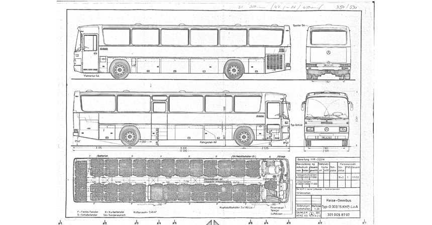Автобус чертеж автокад