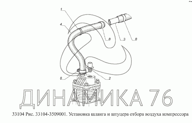 Схема топливной системы газ 3309