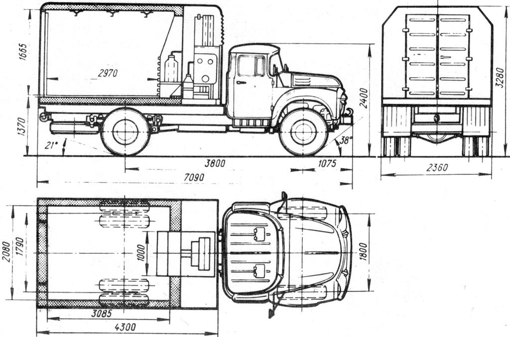 Зил размеры машины