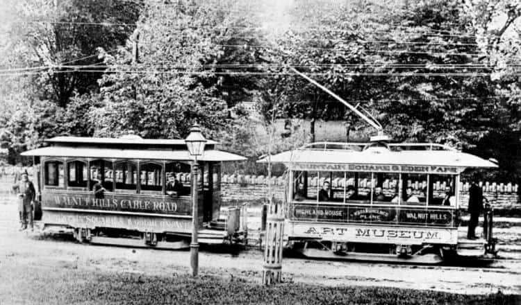 First electric streetcar