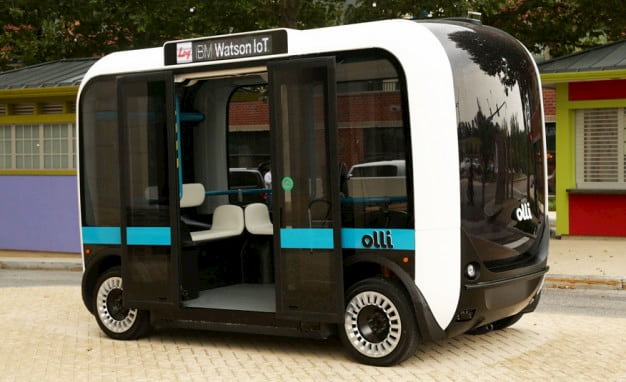 Olli self-driving shuttle
