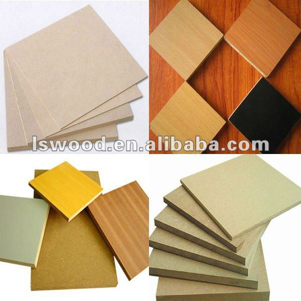 Titanium white melamine moisture resistant MDF Plate / Melamine Waterproof Green MDF