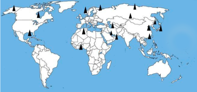 добыча природного газа на карте мира