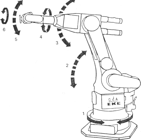Чертеж робота манипулятора