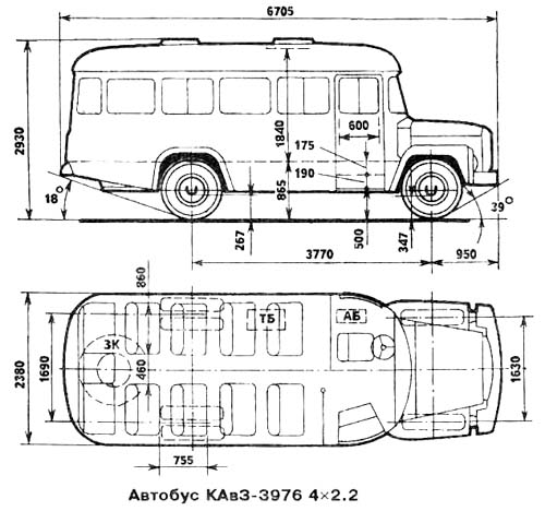 Паз 3205 чертеж