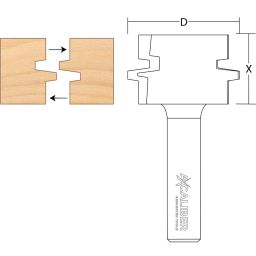 Axcaliber Offset Glue Joint Cutter