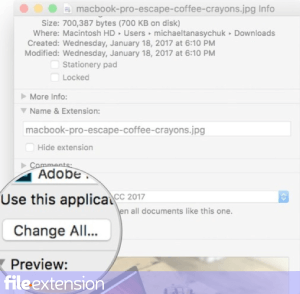 Associate software with NPF file on Mac