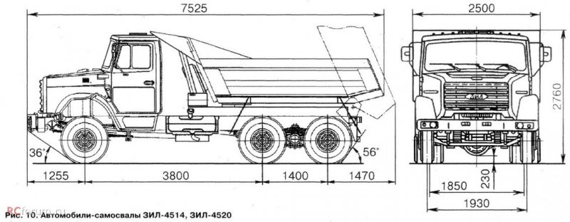 Зил 5423 чертеж