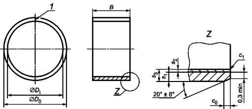 Чертеж втулка подшипника