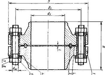 Рабочий чертеж фланца