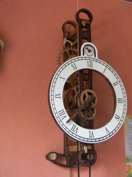 Чертежи деревянного механизма часов