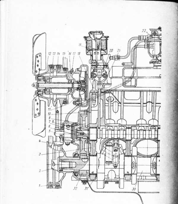 Схема двигателя зил 130
