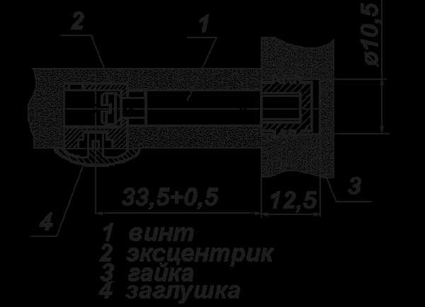 Эксцентриковая стяжка чертеж