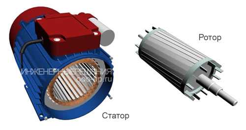 Однофазный конденсаторный асинхронный двигатель
