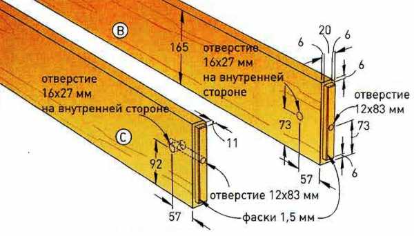 Сделать кровать из бруса своими руками чертежи