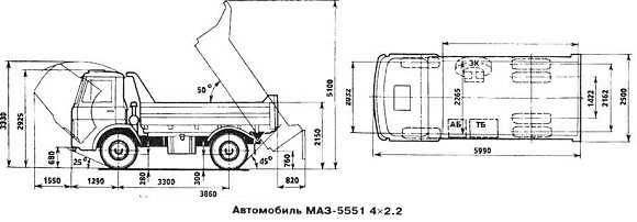 Размеры кабины маз