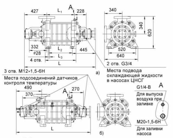 Цнс насос цнс чертеж