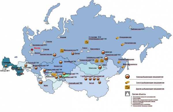 Росатом карта радиационного фона