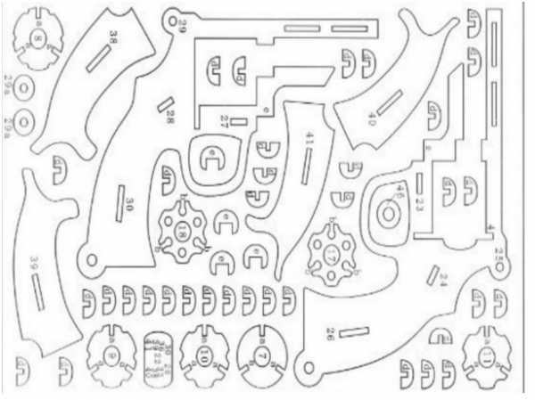 Оружие из фанеры лобзиком чертежи для распечатки