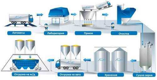 Картинка элеватора для хранения зерна для детей