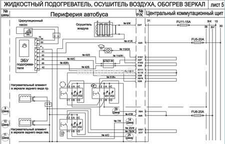 Электрическая схема паз 32054