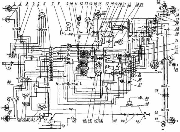 Схема электропроводки трактора мтз 82