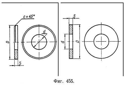 Как обозначается шайба на чертеже