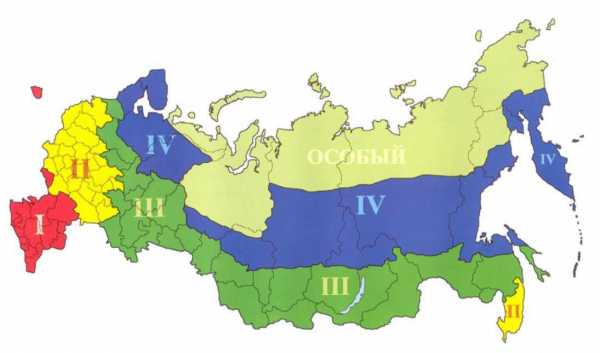 Климатические зоны россии карта с городами